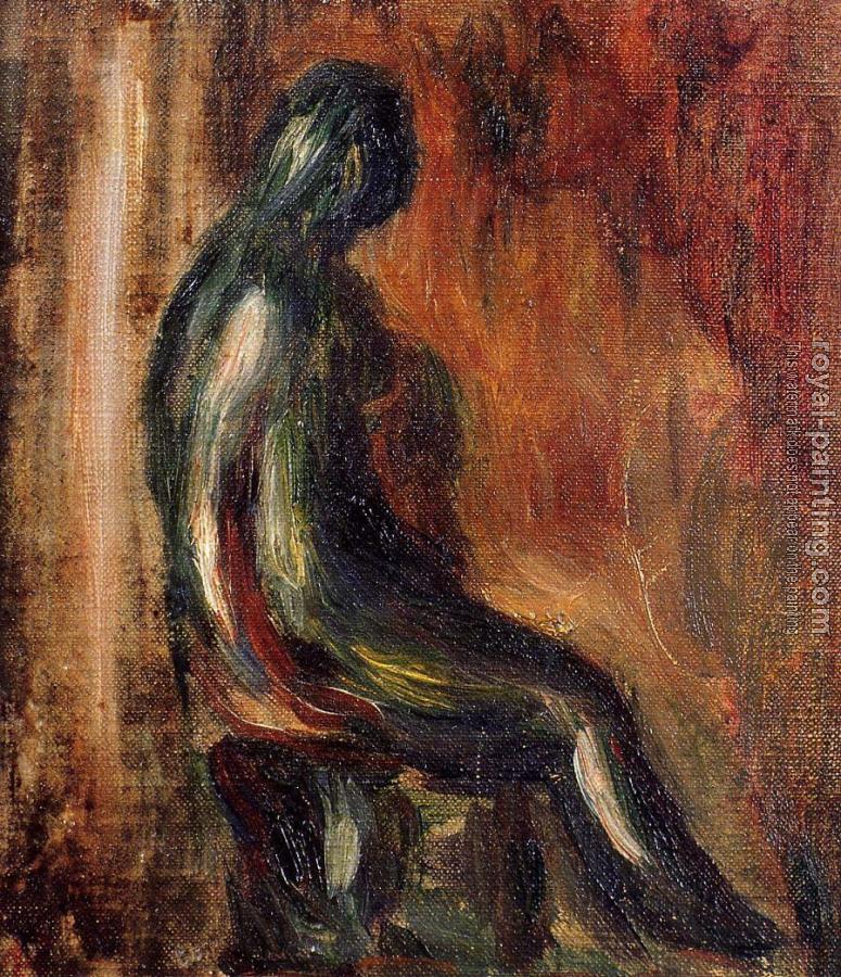 Pierre Auguste Renoir : Study of a Statuette by Maillol